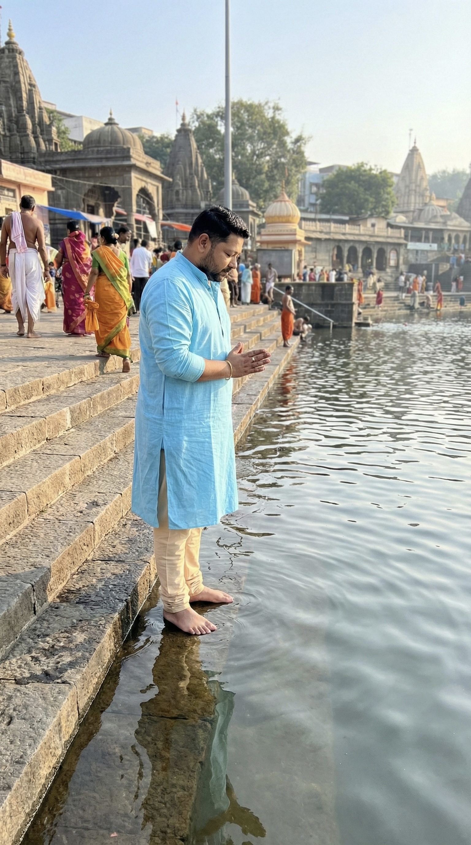 Harshal Shelar at Ramkund
